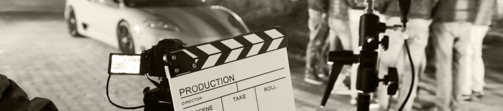 Production Clapper on set